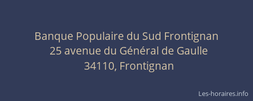 Banque Populaire du Sud Frontignan