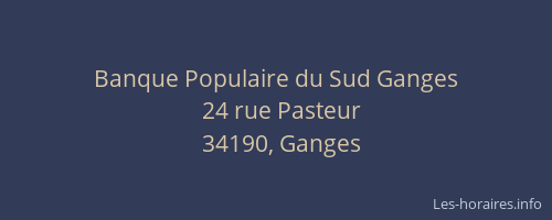 Banque Populaire du Sud Ganges