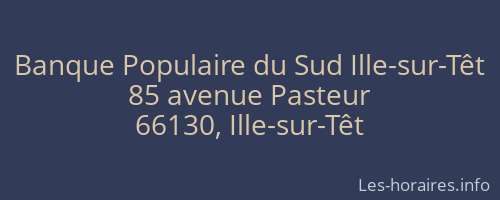 Banque Populaire du Sud Ille-sur-Têt
