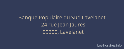 Banque Populaire du Sud Lavelanet
