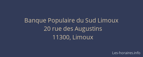 Banque Populaire du Sud Limoux