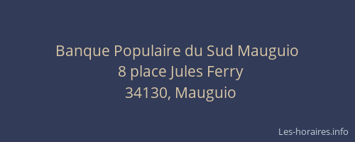 Banque Populaire du Sud Mauguio