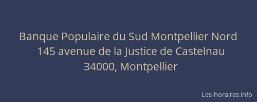 Banque Populaire du Sud Montpellier Nord