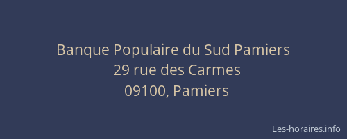 Banque Populaire du Sud Pamiers