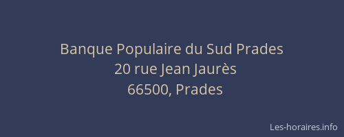 Banque Populaire du Sud Prades
