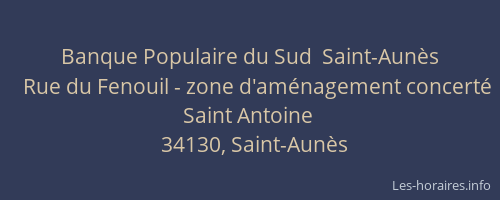 Banque Populaire du Sud  Saint-Aunès
