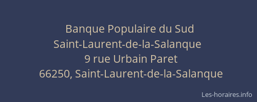Banque Populaire du Sud Saint-Laurent-de-la-Salanque