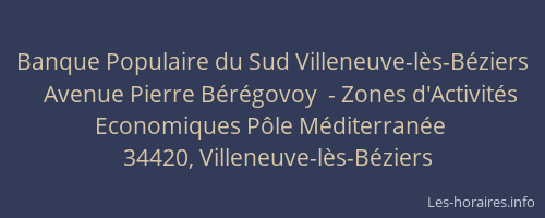 Banque Populaire du Sud Villeneuve-lès-Béziers