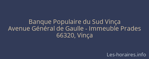Banque Populaire du Sud Vinça