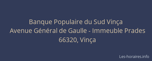 Banque Populaire du Sud Vin&ccedil;a