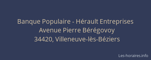 Banque Populaire - Hérault Entreprises