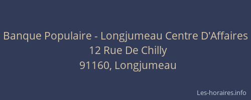 Banque Populaire - Longjumeau Centre D'Affaires