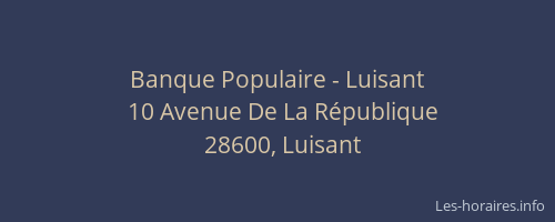 Banque Populaire - Luisant