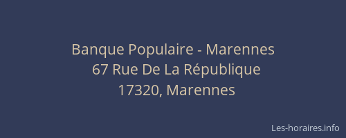 Banque Populaire - Marennes