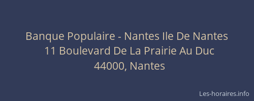Banque Populaire - Nantes Ile De Nantes