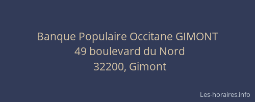 Banque Populaire Occitane GIMONT