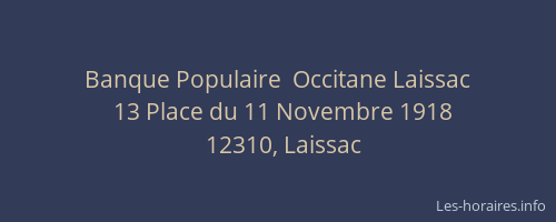 Banque Populaire  Occitane Laissac