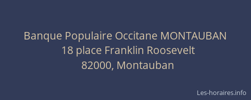 Banque Populaire Occitane MONTAUBAN