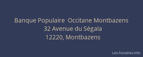 Banque Populaire  Occitane Montbazens