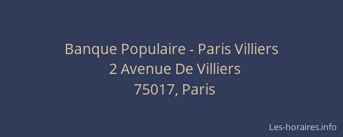 Banque Populaire - Paris Villiers