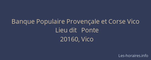 Banque Populaire Provençale et Corse Vico