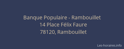 Banque Populaire - Rambouillet