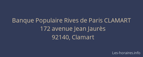 Banque Populaire Rives de Paris CLAMART