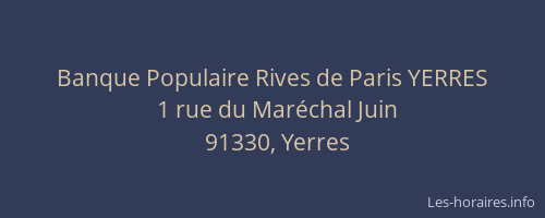 Banque Populaire Rives de Paris YERRES
