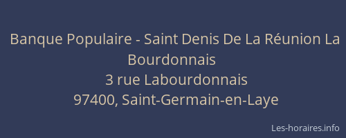 Banque Populaire - Saint Denis De La Réunion La Bourdonnais