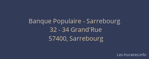 Banque Populaire - Sarrebourg