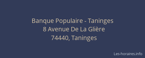Banque Populaire - Taninges
