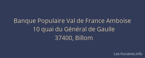 Banque Populaire Val de France Amboise
