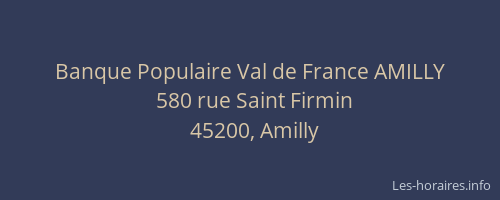 Banque Populaire Val de France AMILLY