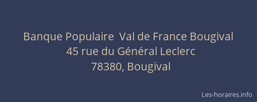 Banque Populaire  Val de France Bougival