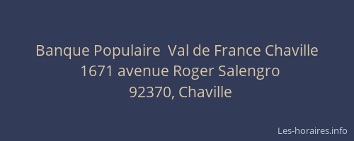 Banque Populaire  Val de France Chaville