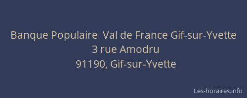 Banque Populaire  Val de France Gif-sur-Yvette