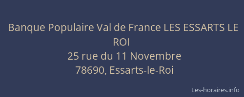 Banque Populaire Val de France LES ESSARTS LE ROI