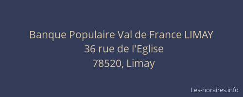 Banque Populaire Val de France LIMAY