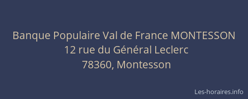 Banque Populaire Val de France MONTESSON