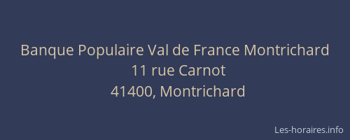 Banque Populaire Val de France Montrichard