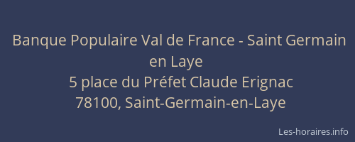Banque Populaire Val de France - Saint Germain en Laye