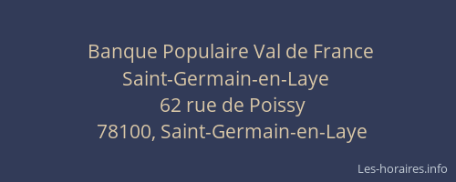 Banque Populaire Val de France Saint-Germain-en-Laye