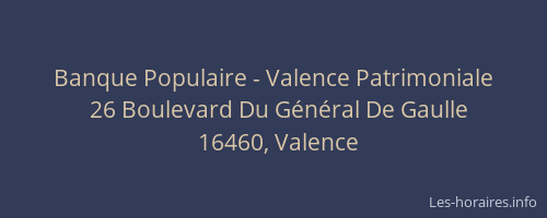 Banque Populaire - Valence Patrimoniale