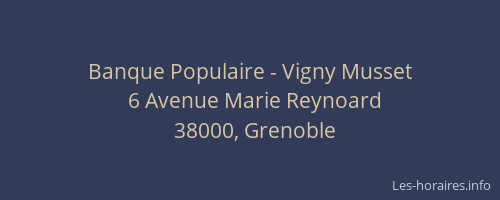Banque Populaire - Vigny Musset
