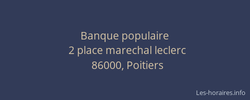 Banque populaire