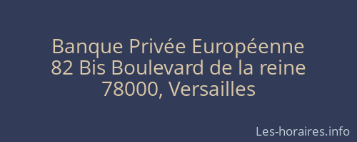 Banque Privée Européenne