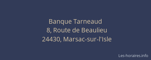 Banque Tarneaud