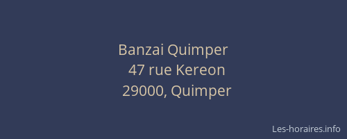 Banzai Quimper