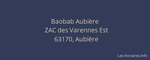 Baobab Aubière