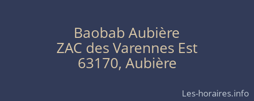 Baobab Aubière